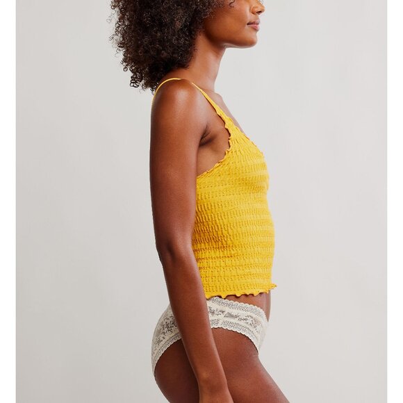 🎉LAST CHANCE🎉 FREE PEOPLE Pucker Up Seamless Cami / Citrus Grove - Picture 2 of 6
